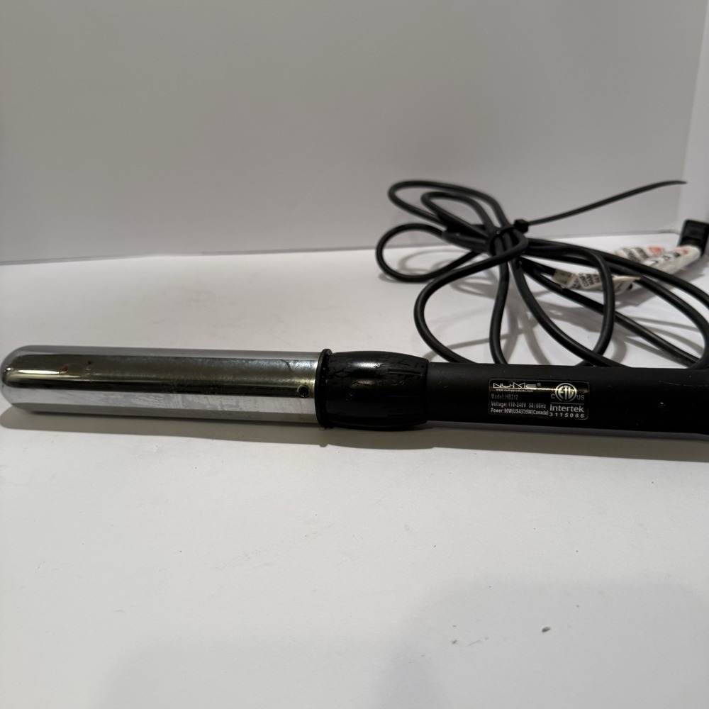 NUME Curling Wand Model HB212 1 in BLACK & SILVER